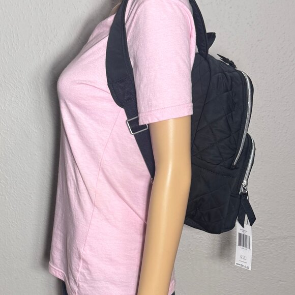 Vera Bradley Small Backpack in Performance Twill Black NWT main image 10